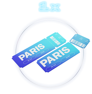 1x Bilete Avion Paris